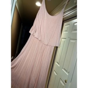 Light Pink Spaghetti Strap Minidress
